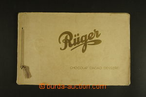 128623 - 1930 [SBÍRKY]  PROPAGAČNÍ NÁLEPKY RÜGER, čokoládovna 