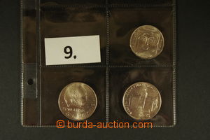 128658 - 1968-70 ČSR II. sestava 3ks pamětních mincí Ag 25Kč (N�