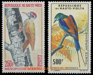 128729 - 1964-65 Mi.153, 160, Ptáci, kat. 37€