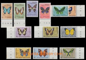 128734 - 1966 Mi.83-94, Motýli, kompletní série, kat. 40€