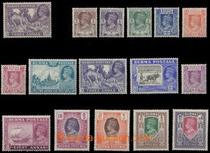 128754 - 1938-46 Mi.27, 52-66, George VI., complete set 15 pcs of sta