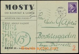 128803 - 1944 P.T. DÜRRECK / BERCHTESGADEN  korespondenční lístek