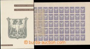 128804 - 1945 OLOMOUC, revoluční vydání známek s přemyslovskou 