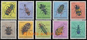 128806 - 1953 Mi.281-290, Beetles, complete set, c.v.. 20€