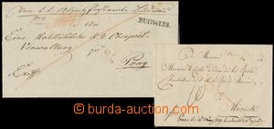 128809 - 1829-34 comp. 2 pcs of letters, ex offo letter to Prague wit