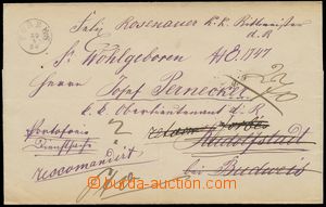 128813 - 1880 R-dopis do Rudolfova vyplacený hotově, náprstkové r