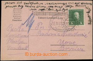 128816 - 1916 lístek FP vyfr. zn. Mi.FP25, DR EPA PLEVLJE 12.VII.16,