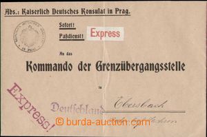 128845 - 1915 CONSULAR MAIL  Express letter from German consulate in 