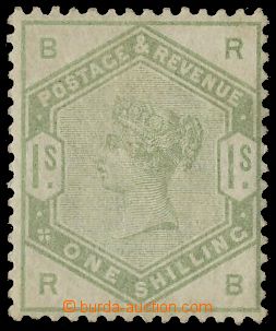 128904 - 1884 Mi.81; SG.196, 1Sh tmavošedozelená, kat. SG £1.1