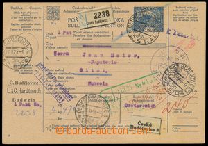 128924 - 1925 CPP16, celá poštovní průvodka pro mezinárodní př