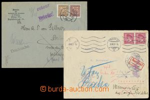 128932 - 1934-37 ADDRESSEE UNKNOWN  comp. 2 pcs of letters, 1x to Yug