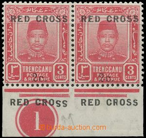 129099 - 1917 Mi.19, SG.19b, přetisk Červený kříž 2C/3C, krajov