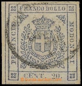 129151 - 1859 Mi.9b, State Coat of Arms   20C blue-violet, very fine 