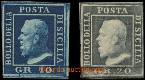 129163 - 1859 Mi.5a, 6b, Ferdinand II. 10Gr and 20Gr, exceedingly wid