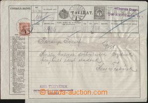 129203 - 1916 blanket na telegram Mi. TB12, (Simády č.10), známka 