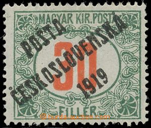 129216 -  Pof.139, Postage due stmp - red numeral(s) 30f, overprint t