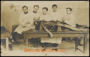 129313 - 1902 DISSECTING ROOM  photo postacard doctors (Russia - Odes