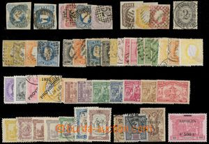 129447 - 1853-1911 selection of 51 pcs of stamps, incl. some better p