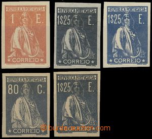 129453 - 1930 PLATE PROOF  comp. 5 pcs of plate proofs Mi.526-527, 52