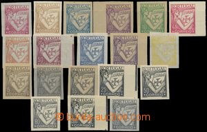 129454 - 1931 PLATE PROOF  selection of 19 pcs of plate proofs issue 