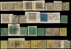 129516 - 1852 selection of 31 pcs of stamp. the first issue Mi.1-5, c