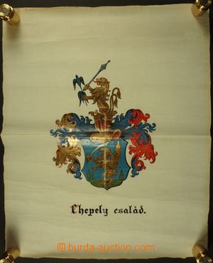 129545 - 1850? HISTORY / HUNGARY  coat of arms of the noble family Cs