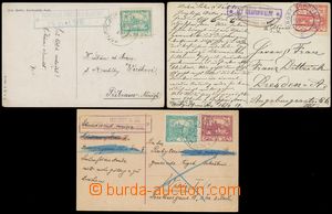 129588 - 1919-20 comp. 3 pcs of entires with popřevratovými postal 