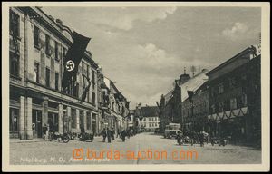 129661 - 1943 MIKULOV (Nikolsburg) - náměstí Adolfa Hitlera, čb, 