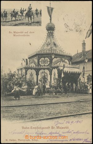 129662 - 1903 BRNO (Brünn) - nádražní pavilon pro přijetí císa