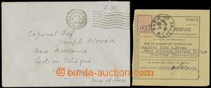129692 - 1940 LETECTVO, obálka a podací lístek, adresát starší 