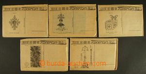 129701 - 193? [COLLECTIONS]  5 sets Ppc from Carpathian Ruthenia, iss