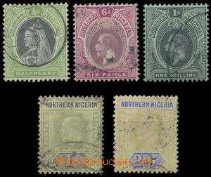 129744 - 1901-03 Mi.1, Queen Victoria ½P  and Mi.15, 16, Edward 