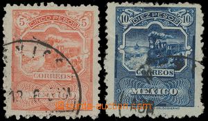 129820 - 1895 Mi.188-189A, Poštovní doprava 5Pta a 10Pta, hledané 
