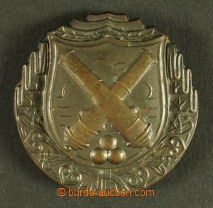 129910 - 1932 MILITARIA / ČSR I.  odznak - dělostřelec, bronz, pr