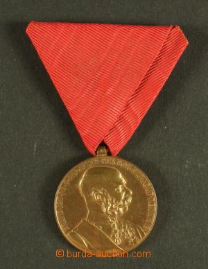 129912 - 1908 RAKOUSKO-UHERSKO  Signum memoriae, červená stuha, dob