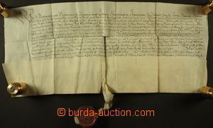 129933 - 1660 AUSTRIA (BOHEMIA)  parchment document barvířského gu