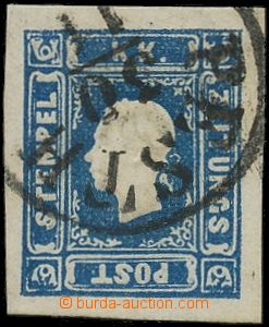 130036 -  Mi.16, Franz Josef 1,05Kr modrá, luxusní střih s pěkný