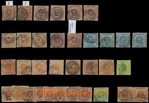 130079 - 1851-1863 selection of 34 pcs of classical stamp issue Crown