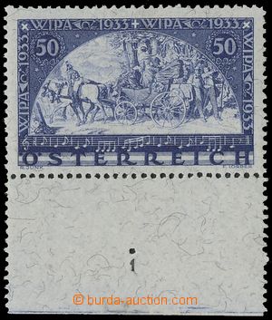 130084 - 1933 Mi.556A, Výstava WIPA, žilkovaný papír, luxusní ku