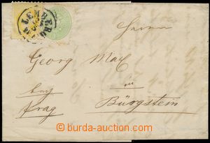 130092 - 1868 Mi.31, 35, skládaný dopis vyfr. smíšenou frankaturo