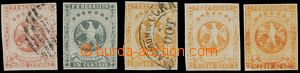 130253 - 1863-65 Mi.7, 8, 9 3x, Orel, sestava 5ks klasických známek