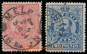 130256 - 1901-02 Mi.144, 145; SG.399, 400, Edvard VII., zk. Bühler, 