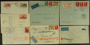 130290 - 1934-44 comp. 7 pcs of entires, 1x as Registered, 3x as Air-