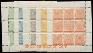 130313 - 1955 Mi.406-410Klb, 100. Anniv Swedish stamps, complete set,