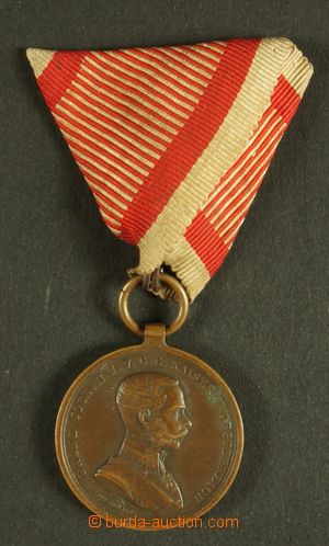 130386 - 1918 RAKOUSKO-UHERSKO  medaile Za statečnost, bronzová, v