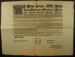 130472 - 1759 AUSTRIA  circular Maria Theresa, Czech text, format 60x