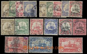 130484 - 1901-05 KIAUCHAU  selection of 18 pcs of various values, con