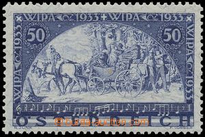 130511 - 1933 Mi.556A, Výstava WIPA, žilkovaný papír, kat. 750€