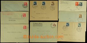 130555 - 1940-45 comp. 8 pcs of letters sent by railway mail, i.a. OL