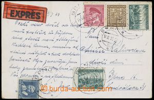 130593 - 1939 Ex-pohlednice v místě s předběžnou frankaturou zn.